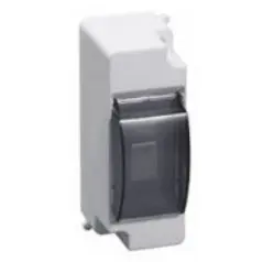 Бокс на 1-2 модуля с крышкой для автом. выключителей