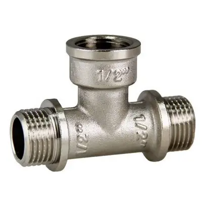 Тройник никель 1/2"Ш х 1/2"Г х 1/2"Ш FITTAP