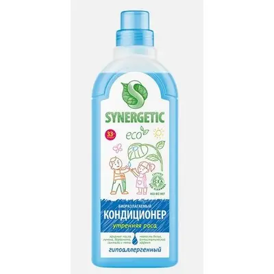 Кондиционер д/белья Synergetic 1л утренняя роса (ЧЗ)