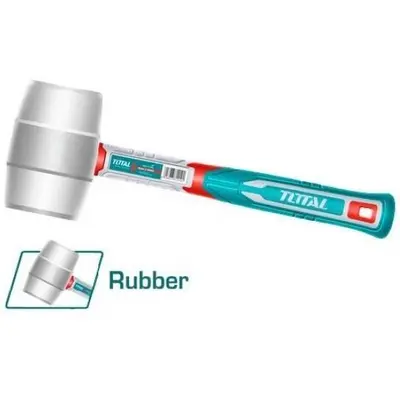Киянка резиновая 220г белая Total