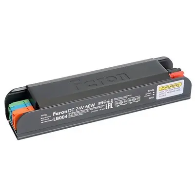 Драйвер светодиодный LED 60w 24v FERON с  плавным пуском и диммированием