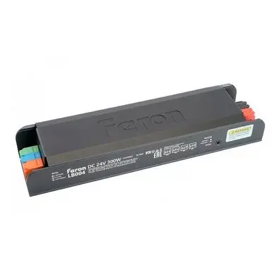 Трансформатор  для светод. ленты с плавным пуском и диммир. 300W 24V IP20  клипсы LB004