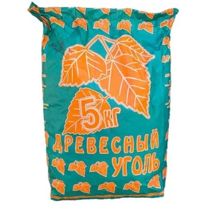 Уголь древесный 5 кг (ясень,граб,дуб)