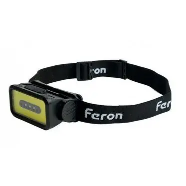 Фонарь налобный c аккум. 5W 2000mAh IP44 USB type-C, ABS пластик  TH2315 Feron