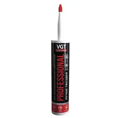 Клей VGT акриловый монтажный белый Frofessional 0,35кг картридж