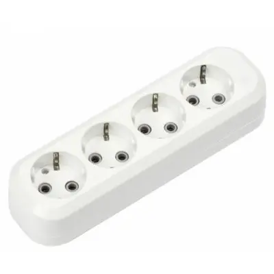 Колодка 4 гнезда 16А/3,5Квт с/з Smartbuy