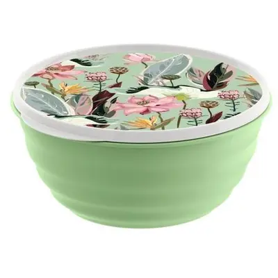 Миска с крышкой с декором 3,2л Homver Latina 222133718/08