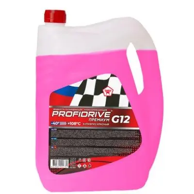 Антифриз -40 PROFIDRIVE G12 9кг красный (ЧЗ)