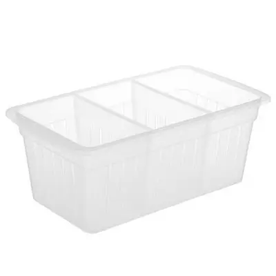 Корзинка для специй 3 секции 27x15x10см, пластик