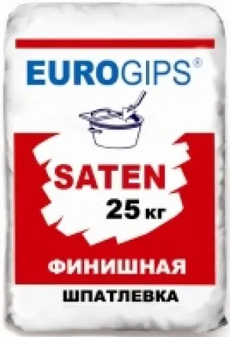 Шпаклевка гипсовая EUROGIPS Сатенгипс финиш,  25кг