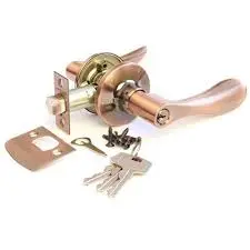 Ручка-кнобсет АПЕКС 891 01 АС (медь) с ключом