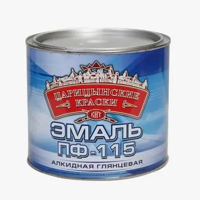 Эмаль Царицынские Краски ПФ-115 голубая 0,8 кг