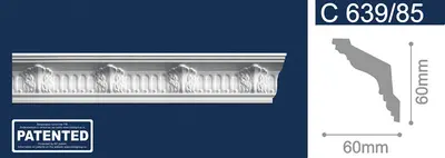 Багет "Solid" -С639/85 резн. /дл.2м./