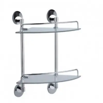 Полка стеклянная 2-ярусная HAIBA HB1607-2