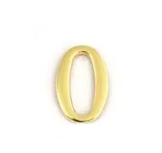 Цифра "0" металл золото