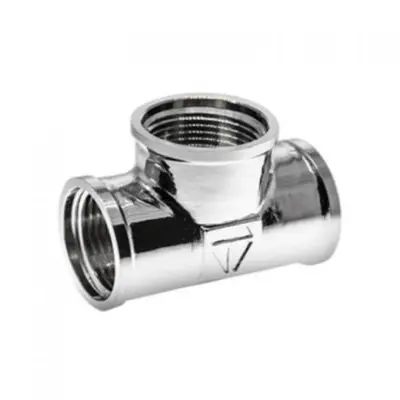 Тройник  1/2" ВВВ хром