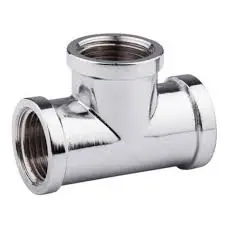 Тройник  3/4" ВВВ хром
