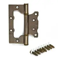 Петля FUARO универсальная без врезки 500-2ВВ 100х2,5 AB бронза