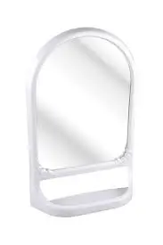 Зеркало Альтернатива с полкой бел 3130