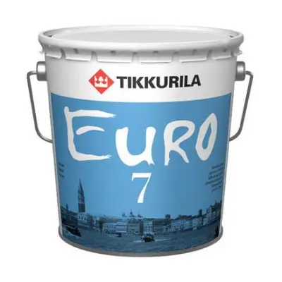Краска TIKKURILA Euro  7 А 9л белая