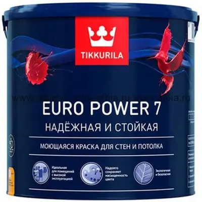 Краска TIKKURILA Euro  7 С 2,7л прозрачная