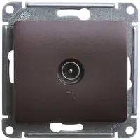 Механизм розетки TV 1-м. Glossa шоколад GSL000891