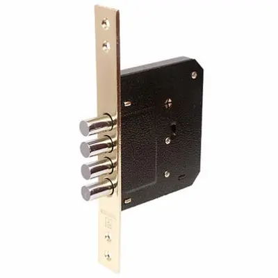 Замок АЛЛЮР врезной крестообразный ключ 189-4