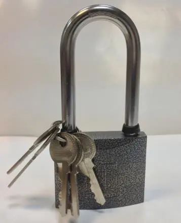 Замок АЛЛЮР навесной дл. дужка  ВС1Ч-350Д d8мм