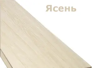 Наличник ПВХ универ.64х2200м Ясень ПРЯМОУГ. / Новый Стиль /