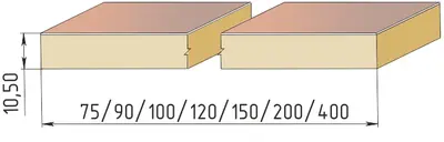 Планка доборная 100х2070мм  ТОН 10