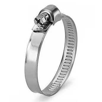 Хомут червячный   8х12мм нержавеющий