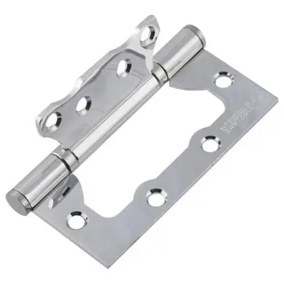 Петля FUARO универсальная без врезки 500-2ВВ 100х2,5 CP хром