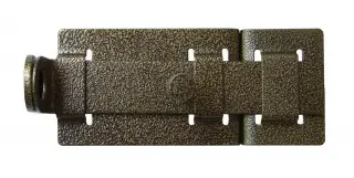 Засов СЕКРЕТ дверной ЗД-04 с проушиной, бронза