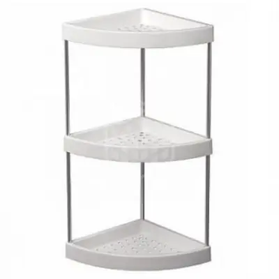 Полка угловая 3 ярус. пластик Ledeme L362-3