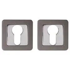 Накладка PUNTO на цилиндр ET QR GR/CP-23 графит/хром