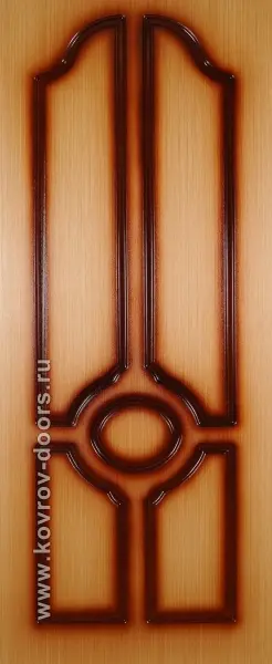 Дверь КФД Барселона 900 * 2000мм Орех крупный ПГ