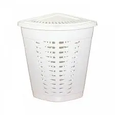 Корзина бельевая Альт. угловая 45 л белая  М1546