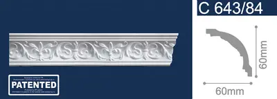 Багет "Solid" -С643/84 резн. /дл.2м./