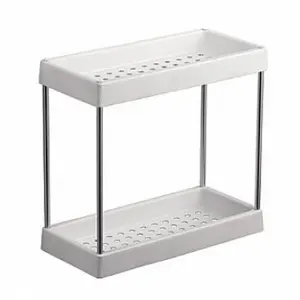 Полка прямоугольная 2 ярус. пластик Ledeme L361-2