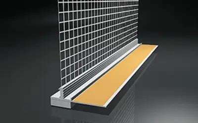 Профиль оконный примыкающий с сеткой 6мм х 2,4м