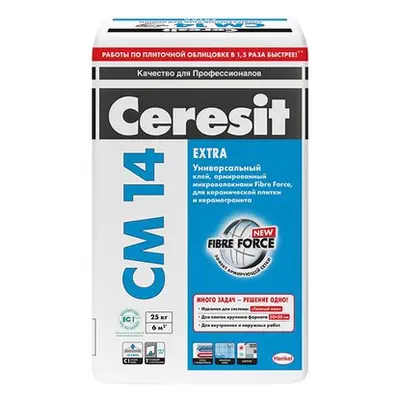Клей CERESIT СМ-14 Extra для плитки 25кг