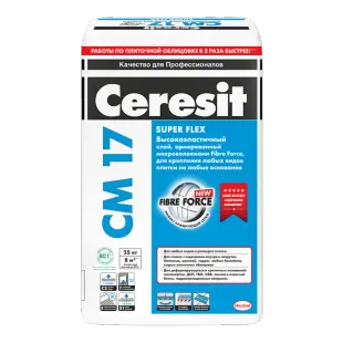 Клей CERESIT СМ-17 для плитки эластичный 25 кг