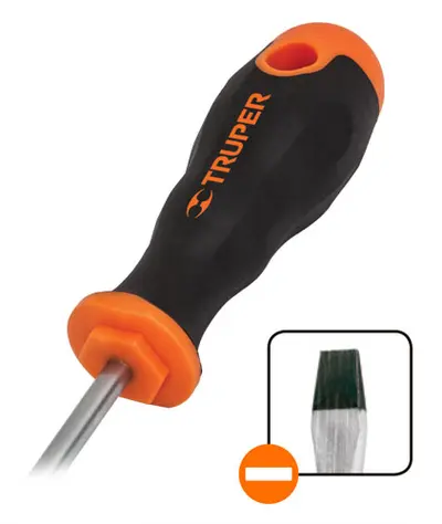 Отвертка шлицевая TRUPER DR-3/16X4B