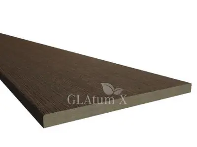 Планка доборная телескоп. 100мм Черный шелк GLAtum X