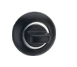 Завертка RENZ BK 08 BIG B/CP черный/хром