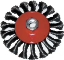 Щетка-крацовка для УШМ Колесо с наклоном витая 125мм М14