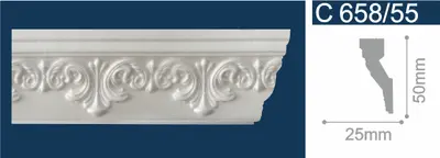 Багет "Solid" -С658/55 резн. /дл.2м./