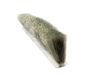 Уплотнитель щеточный, серый, высота ворса 12мм,  1м