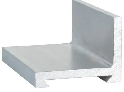 Угол крепежный для верхней напрявляющей с пазом