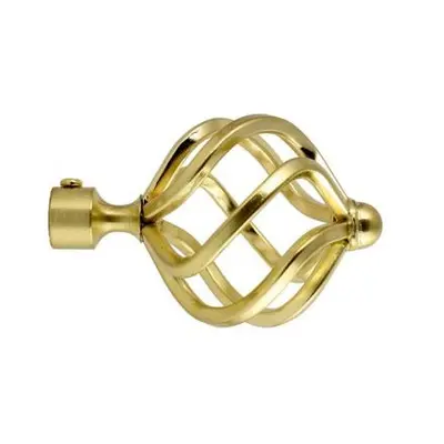 Наконечник "Булава" 16мм золото-глянец в туб (пара)